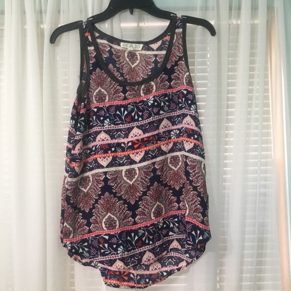 Women’s Pink Patterned Tank Top